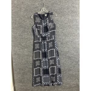 Talbots Womens Boho Printed Maxi Dress Size 6 Petite Sleeveless Lined Paisley